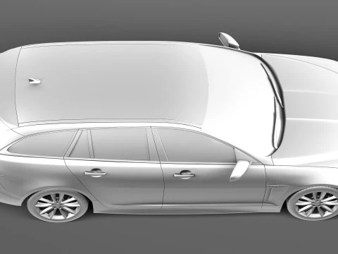 Jaguar XF Sportbrake 2013 3D Model