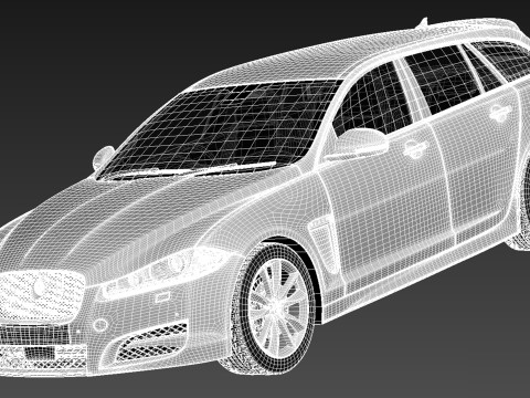 Jaguar XF Sportbrake 2013 3D Модель
