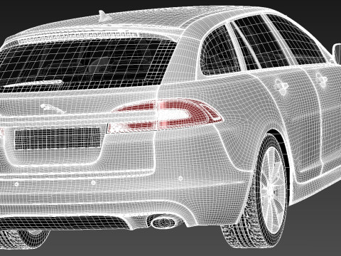 Jaguar XF Sportbrake 2013 3D Модель