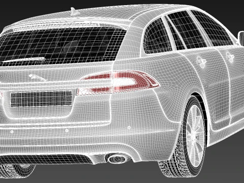 Jaguar XF Sportbrake 2013 3D Model