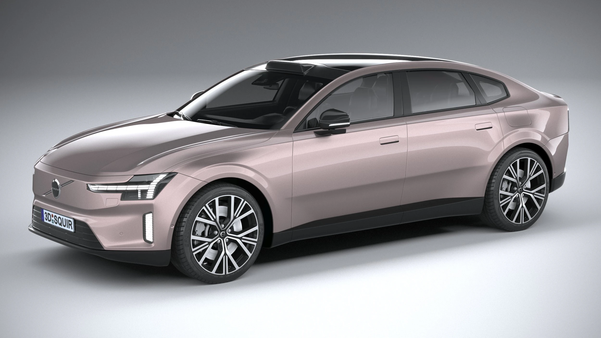 Volvo ES90 2026 3D Model .c4d .max .obj .3ds .fbx .stl .blend