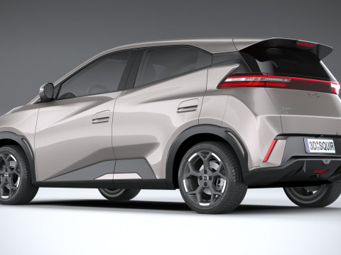 BYD Dolphin Mini 2025 Modèle 3D