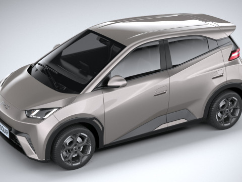 BYD Dolphin Mini 2025 Modèle 3D
