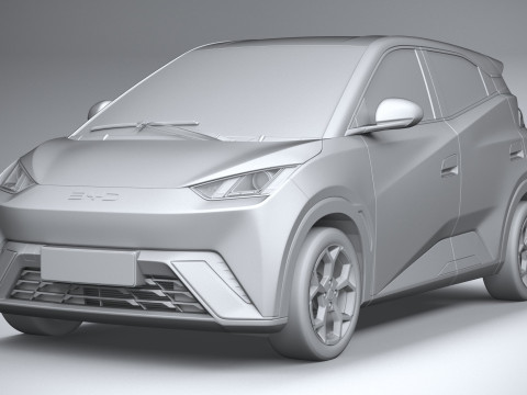 BYD Dolphin Mini 2025 Modèle 3D