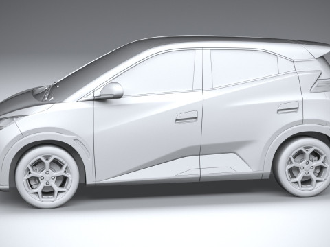 BYD Dolphin Mini 2025 Modèle 3D