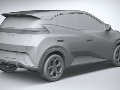 BYD Dolphin Mini 2025 Modèle 3D