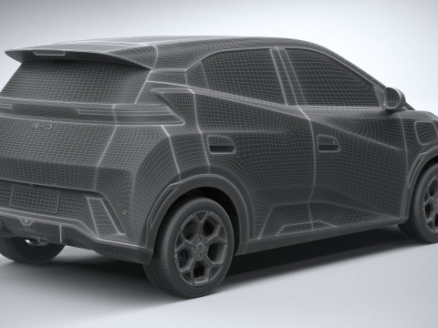 BYD Dolphin Mini 2025 Modèle 3D