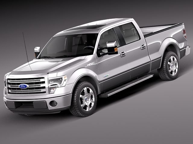F-150 Crew Cab 2013 Model 3D .c4d .max .obj .3ds .fbx .stl .blend 