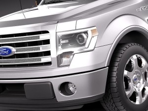 F-150 Crew Cab 2013 Model 3D