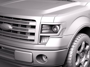 F-150 Crew Cab 2013 Model 3D