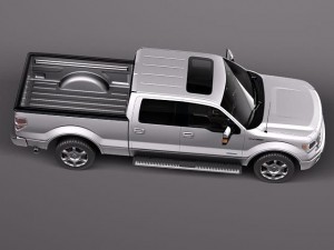 F-150 Crew Cab 2013 Model 3D