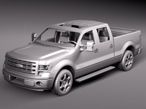 F-150 Crew Cab 2013 Model 3D