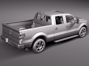 F-150 Crew Cab 2013 Model 3D