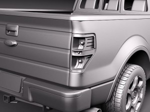 F-150 Crew Cab 2013 Model 3D