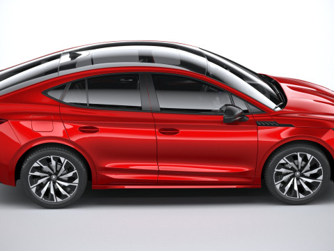 Skoda Enyaq Coupe with Interior 2025 3D Model