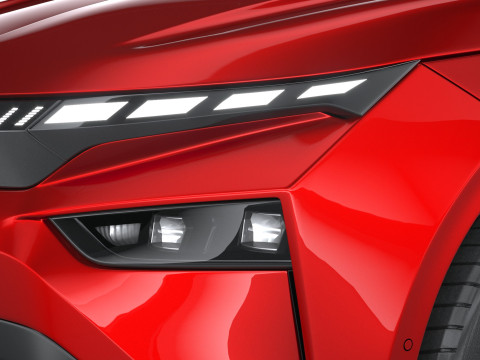 Skoda Enyaq Coupe with Interior 2025 3D Model