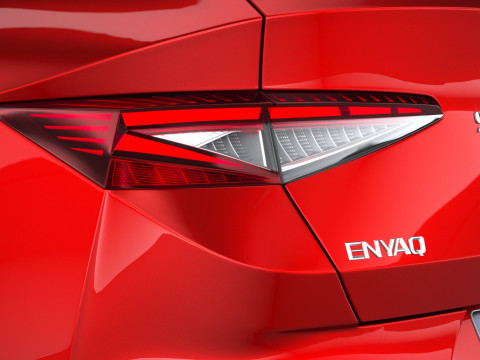 Skoda Enyaq Coupe with Interior 2025 3D Model