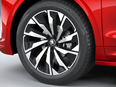 Skoda Enyaq Coupe with Interior 2025 3D Model
