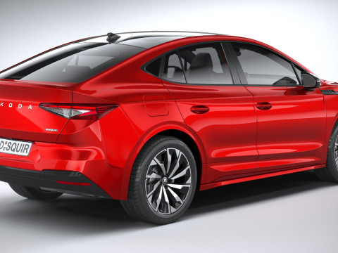 Skoda Enyaq Coupe with Interior 2025 3D Model