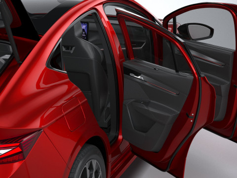 Skoda Enyaq Coupe with Interior 2025 3D Model