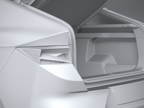 Skoda Enyaq Coupe with Interior 2025 3D Model