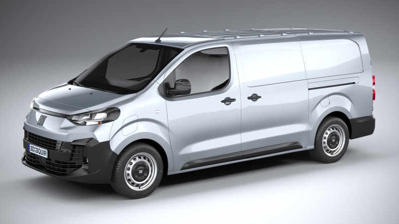Fiat Scudo L3 2024 3D Model .c4d .max .obj .3ds .fbx .stl .blend