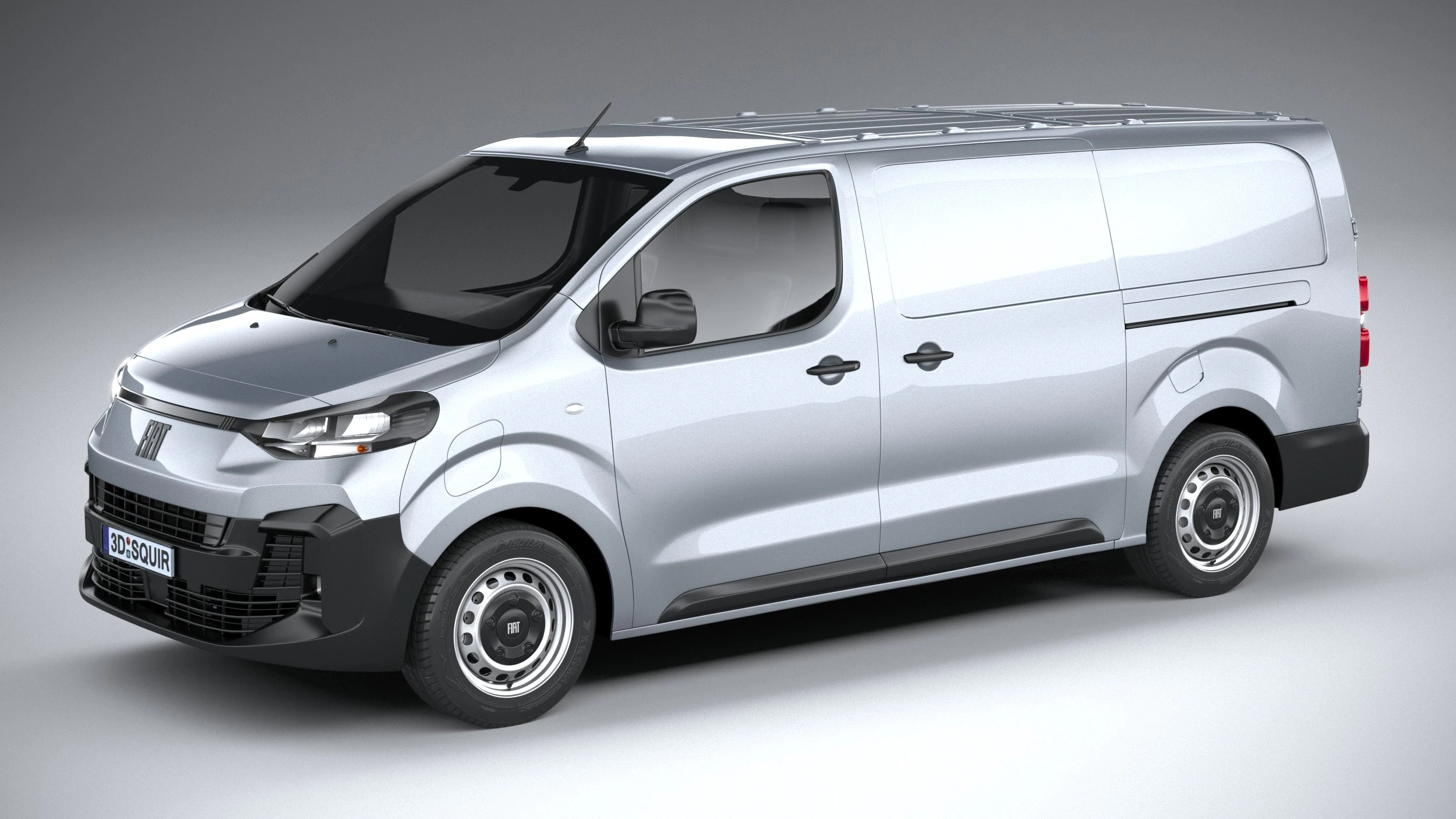 Fiat Scudo L3 2024 3D Model .c4d .max .obj .3ds .fbx .stl .blend 