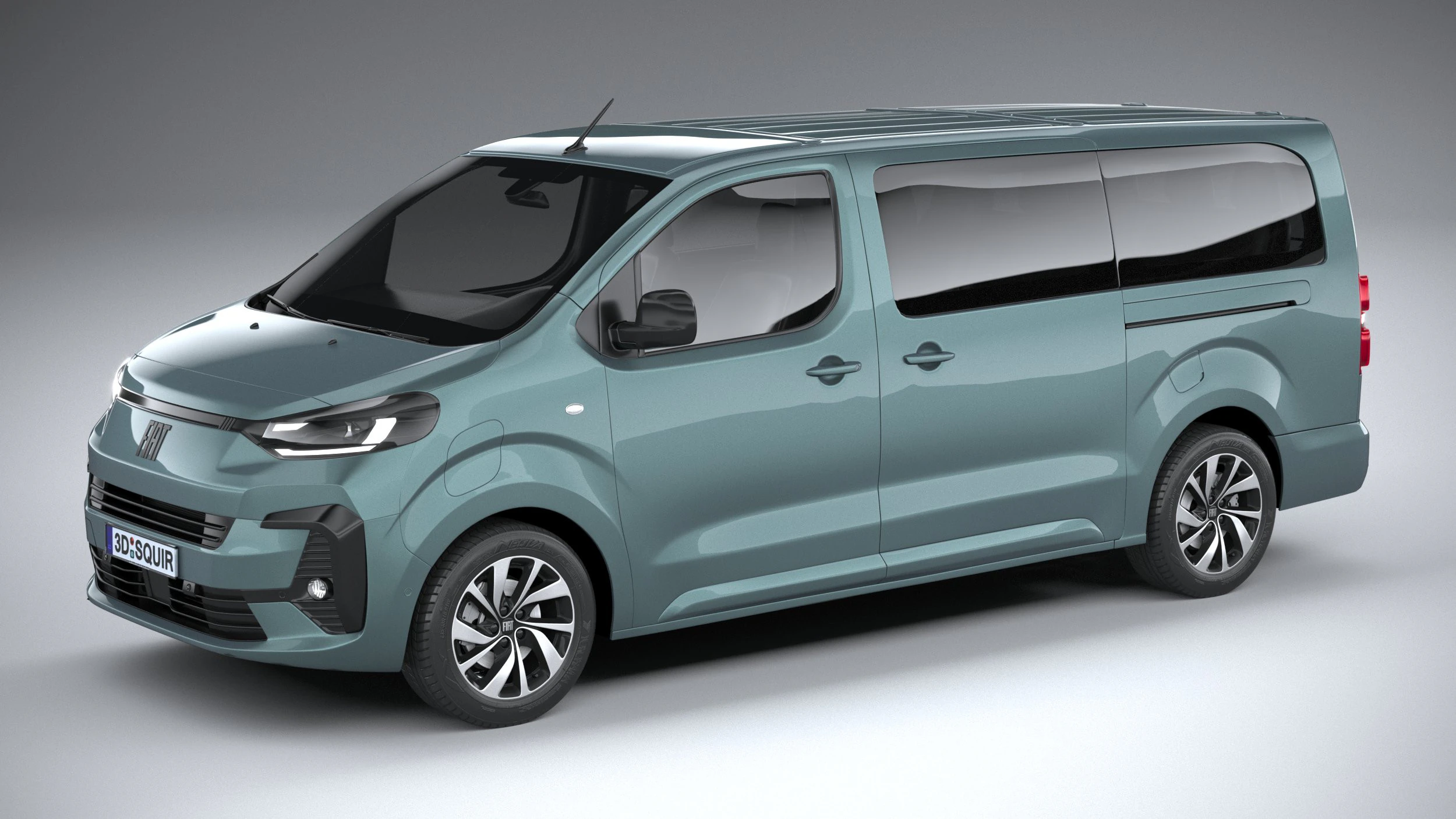 Fiat Ulysse L3 2025 3D Model .c4d .max .obj .3ds .fbx .stl .blend 