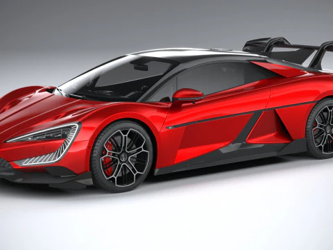 BYD Yangwang U9 2025 LowPoly 3D Model