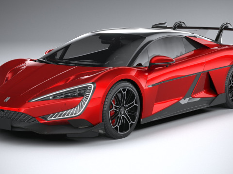BYD Yangwang U9 2025 LowPoly 3D Model