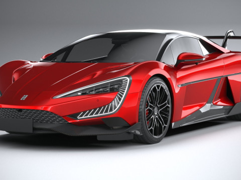 BYD Yangwang U9 2025 LowPoly 3D Model