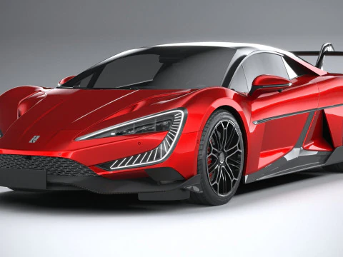 BYD Yangwang U9 2025 LowPoly 3D Model