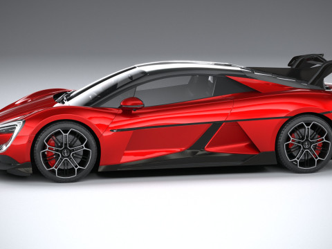 BYD Yangwang U9 2025 LowPoly 3D Model