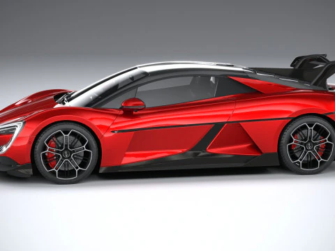 BYD Yangwang U9 2025 LowPoly 3D Model