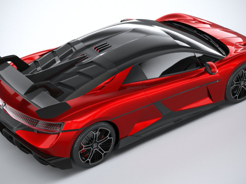 BYD Yangwang U9 2025 LowPoly 3D Model