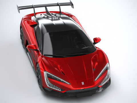 BYD Yangwang U9 2025 LowPoly 3D Model