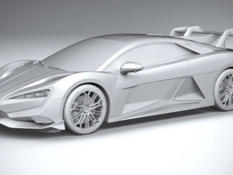 BYD Yangwang U9 2025 LowPoly 3D Model