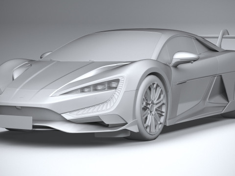 BYD Yangwang U9 2025 LowPoly 3D Model