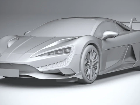 BYD Yangwang U9 2025 LowPoly 3D Model
