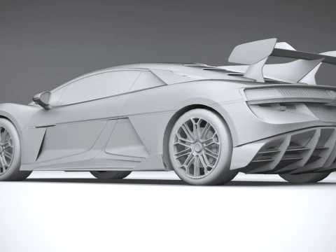BYD Yangwang U9 2025 LowPoly 3D Model