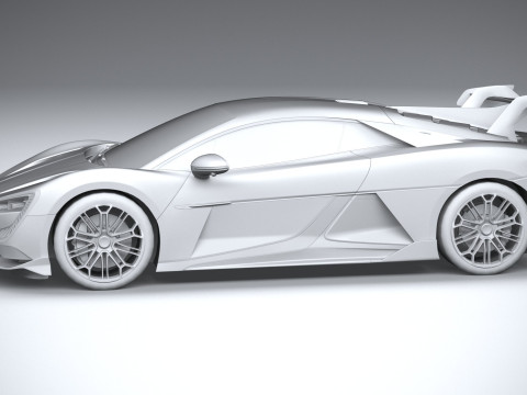 BYD Yangwang U9 2025 LowPoly 3D Model