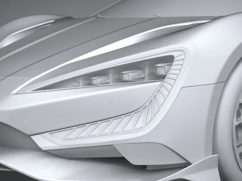 BYD Yangwang U9 2025 LowPoly 3D Model
