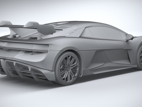 BYD Yangwang U9 2025 LowPoly 3D Model