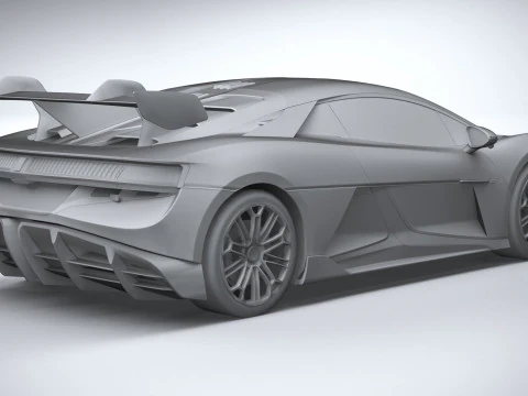BYD Yangwang U9 2025 LowPoly 3D Model