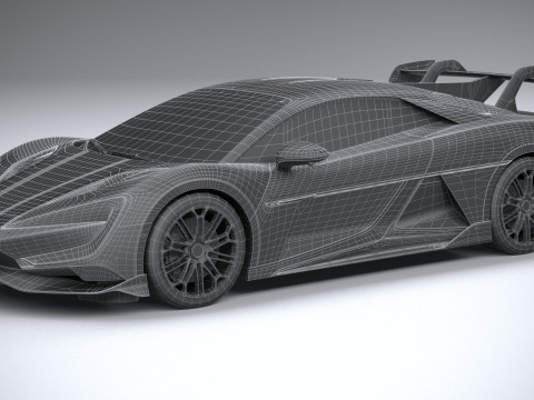 BYD Yangwang U9 2025 LowPoly 3D Model
