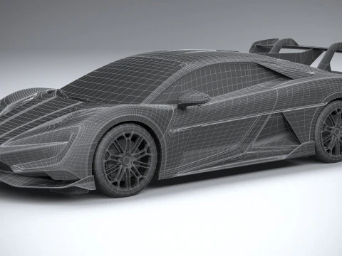 BYD Yangwang U9 2025 LowPoly 3D Model