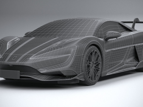 BYD Yangwang U9 2025 LowPoly 3D Model