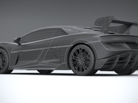 BYD Yangwang U9 2025 LowPoly 3D Model