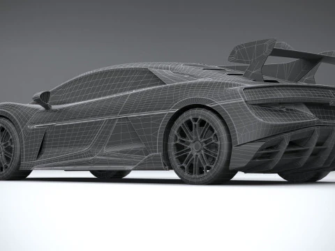 BYD Yangwang U9 2025 LowPoly 3D Model