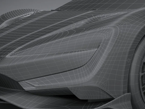 BYD Yangwang U9 2025 LowPoly 3D Model